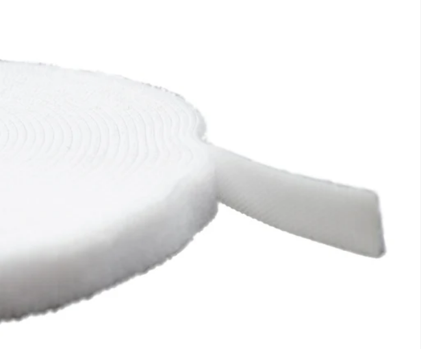 Abrojo 10mm bifaz en tira blanco x 10mt