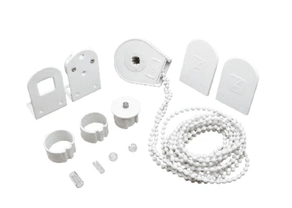 Kit mecanismo roller 28/32mm PLUS (hasta 8kg- 7m2) c/cadena ARMAR blanco x unid