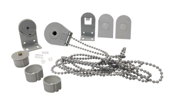 Kit mecanismo roller 28/32mm PLUS (hasta 8kg- 7m2) c/cadena ARMAR gris x unid