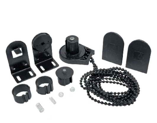 Kit mecanismo roller 28/32mm PLUS (hasta 8kg- 7m2) c/cadena ARMAR negro x unid