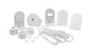 Kit mecanismo roller 28/32mm PREMIUM (hasta 6kg- 7m2) c/cadena ARMAR blanco x unid