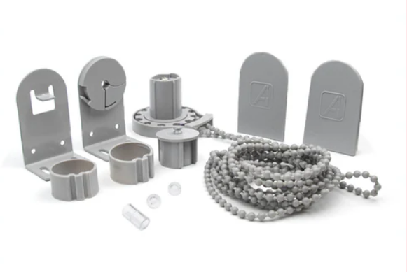 Kit mecanismo roller 28/32mm PREMIUM (hasta 6kg- 7m2) c/cadena ARMAR gris x unid