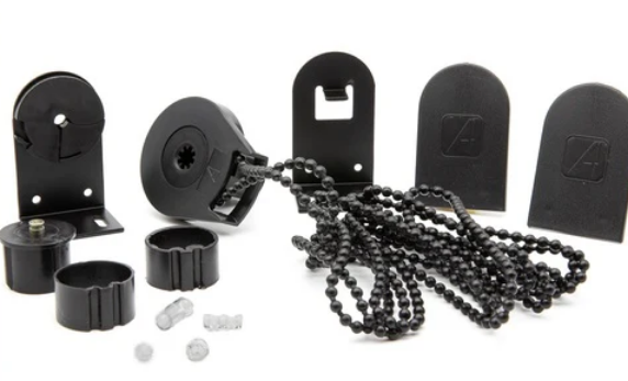 Kit mecanismo roller 28/32mm PREMIUM (hasta 6kg- 7m2) c/cadena ARMAR negro x unid