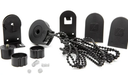 Kit mecanismo roller 28/32mm PREMIUM (hasta 6kg- 7m2) c/cadena ARMAR negro x unid