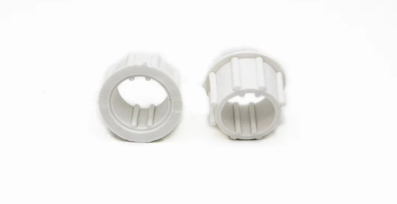 Buje adaptador plastico p/tubo 41 a 58mm ARMAR blanco x par