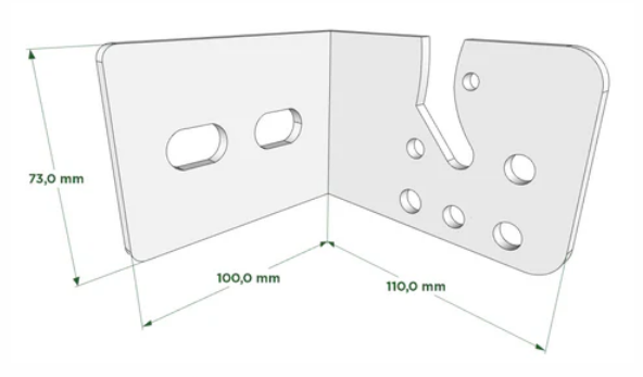 Maquina p/toldo con escuadras IMPORTADA blanca x unid