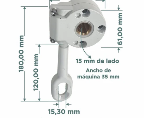 Maquina p/toldo con reduccion 11:1 IMPORTADA blanca x unid