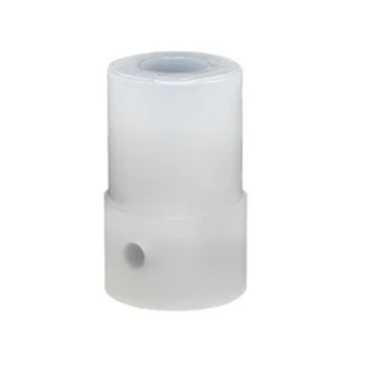 Puntera 1 1/4&quot; redonda blanca c/agujero x par