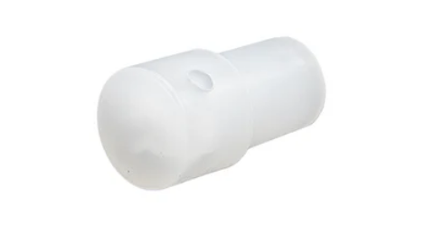 Puntera 1&quot; redonda blanca c/agujero x par