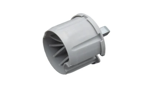 Puntera 80mm c/ins cuadrado p/tubo nervado x unid