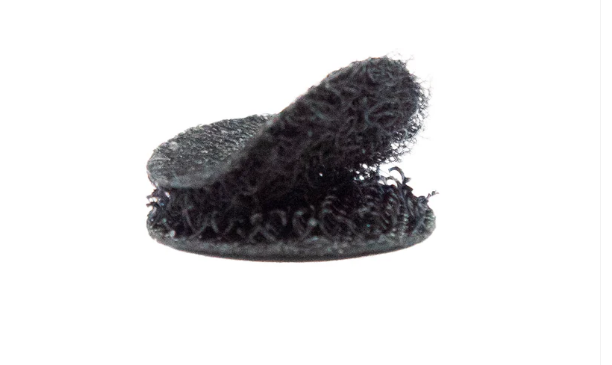 Abrojo 15mm circular autoadhesivo negro x 12 unid