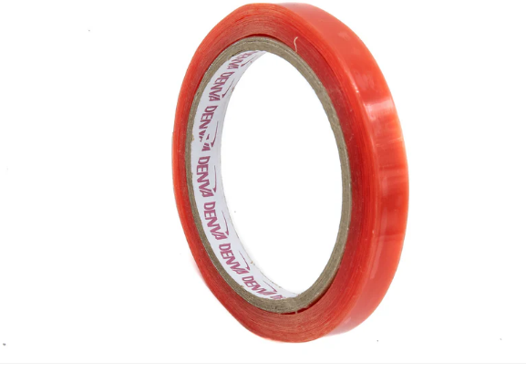 Cinta doble faz 12mm ultra fuerte ARMAR roja x 50mts