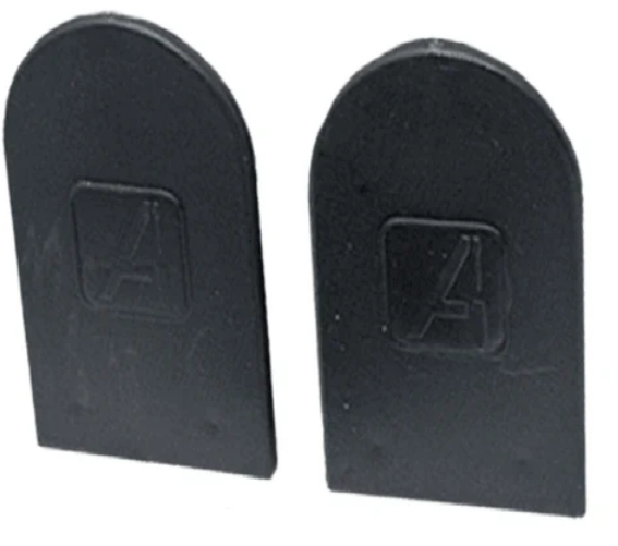 Soporte p/resorte cortina roller c/tapa ARMAR negro x par