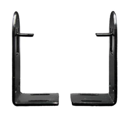 Soporte p/resorte cortina roller c/tapa ARMAR negro x par