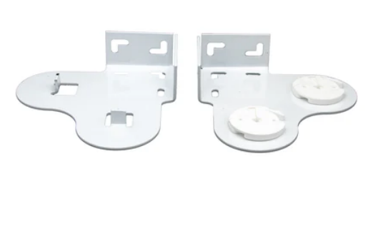 Soporte roller doble p/mec. 32 plus ARMAR (met. s/tapa) blanco x par