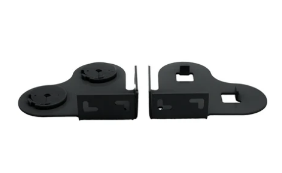 Soporte roller doble p/mec. 32 plus ARMAR (met. s/tapa) negro x par