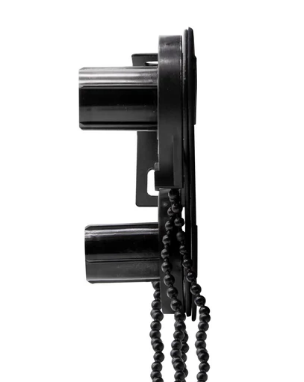 Soporte roller doble p/mec. 32 plus ARMAR (met. s/tapa) negro x par