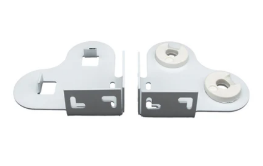 Soporte roller doble p/mec. 41 plus  ARMAR (met. s/tapa) blanco x  par