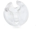 Tope para cadena t/bolita plastico transparente X 100 unid