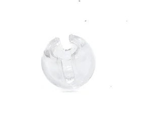 Tope para cadena t/bolita plastico transparente X 100 unid