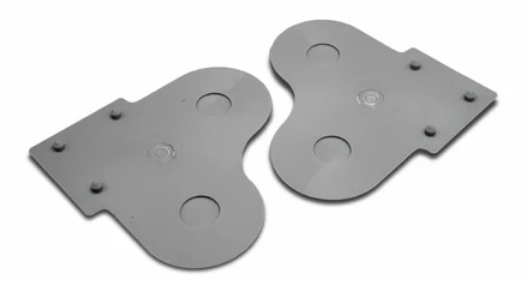 Tapa p/soporte roller doble p/mec. 32-41 plus ARMAR gris x par