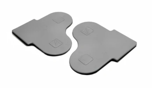 Tapa p/soporte roller doble p/mec. 32-41 plus ARMAR gris x par