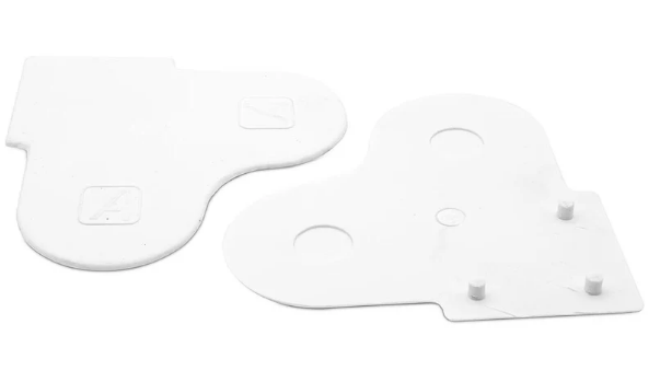 Tapa p/soporte roller doble p/mec. 32-41plus ARMAR blanco x par