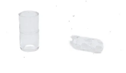 Conector de cadena en dos piezas plastico transparentes ARMAR  X 50unid