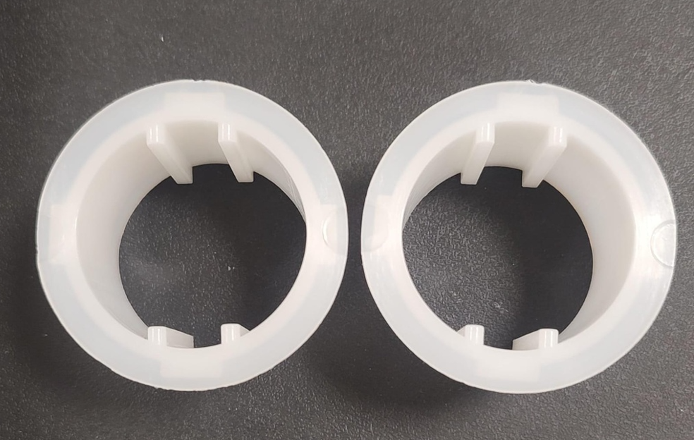 Buje adaptador plastico p/tubo 41 a 50mm ARMAR blanco x par