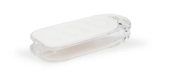 Contrapeso p/cadena plastico 30gr ARMAR blanco/transparente x unid