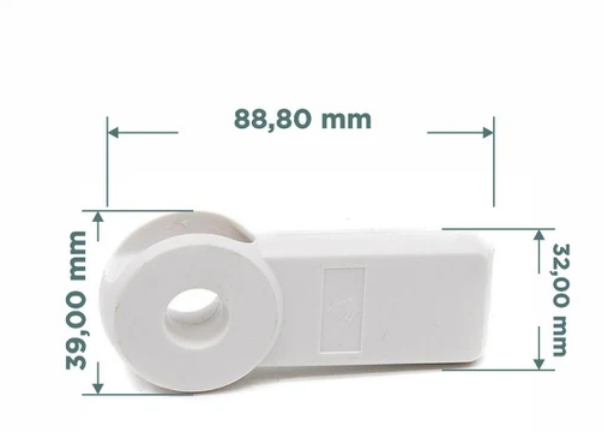 Contrapeso p/cadena plastico 60gr  ARMAR blanco x unid