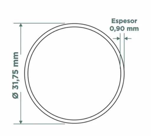 Caño galvanizado 1-1/4"x0.9mm x 6mt