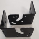 Soporte escuadra metalico p/maquina toldo negro x par