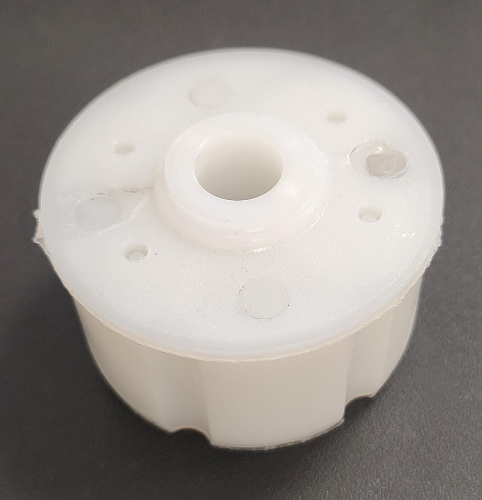 Puntera 70mm  hueca p/tubo nervado x unid