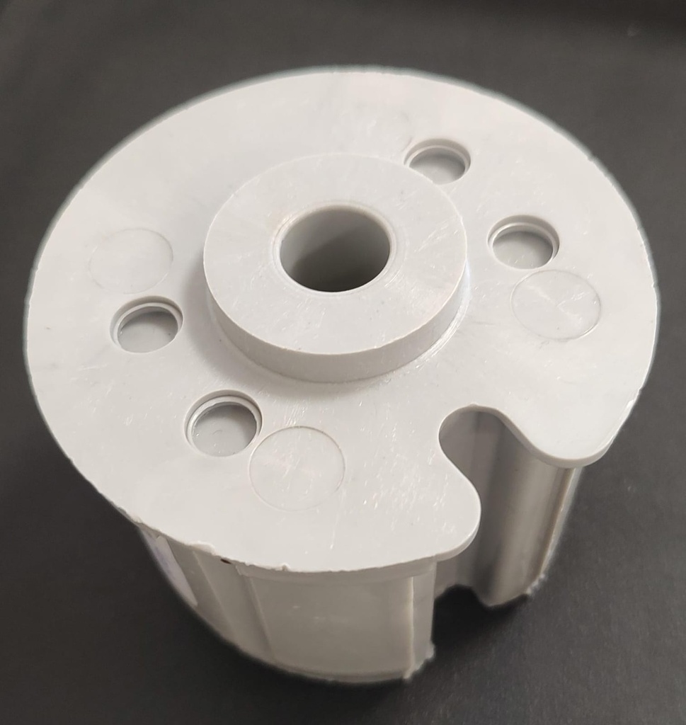 Puntera 80mm hueca p/tubo nervado x unid