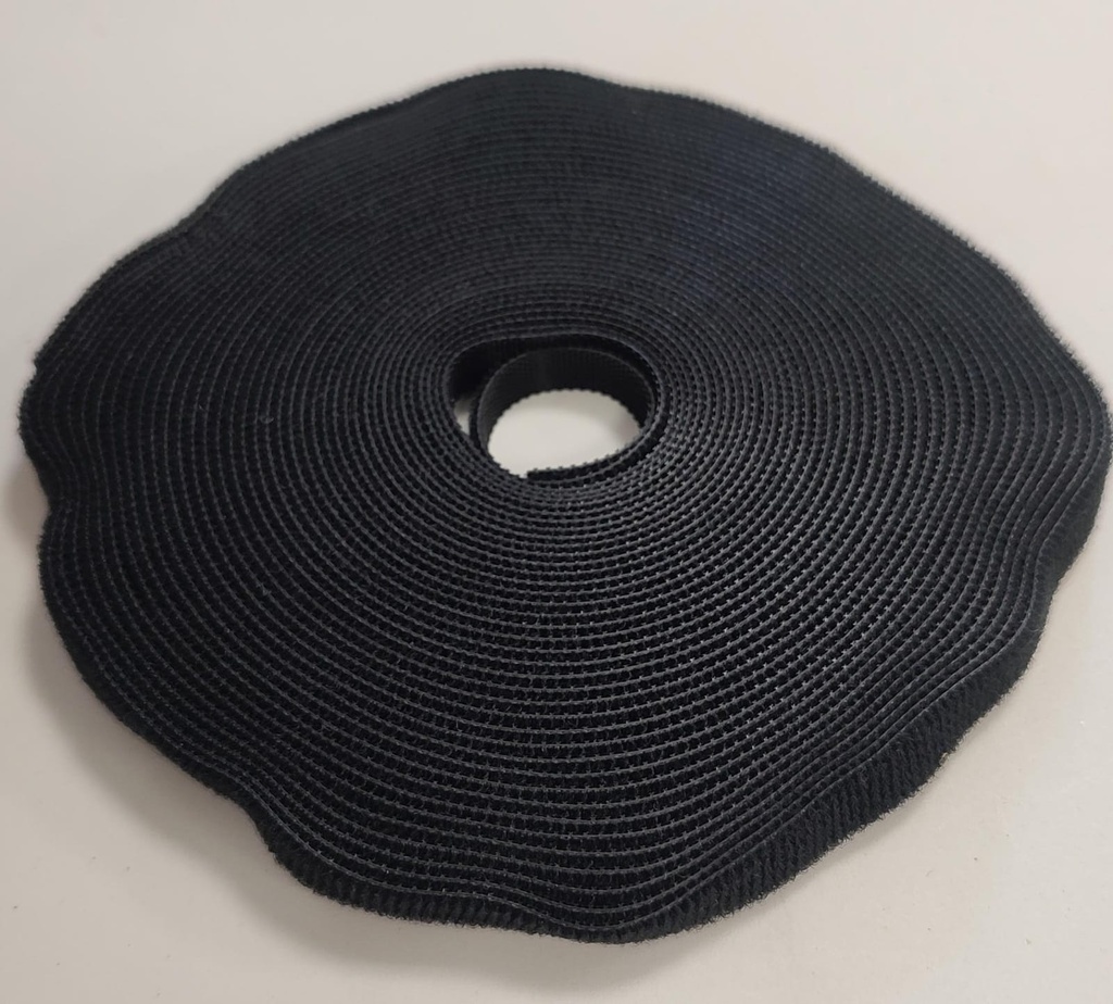 Abrojo 10mm bifaz en tira negro x 10mt