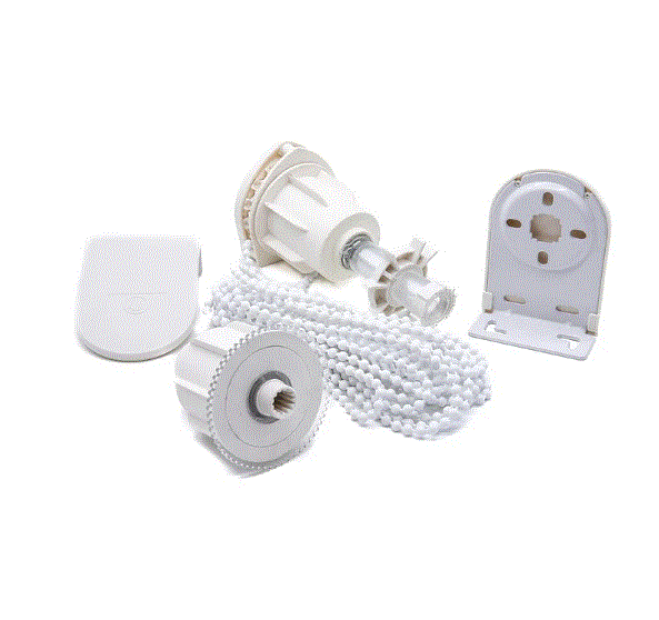 Kit mecanismo roller 58mm SUPER (hasta 10kg- 30m2) c/cadena ARMAR negro x unid