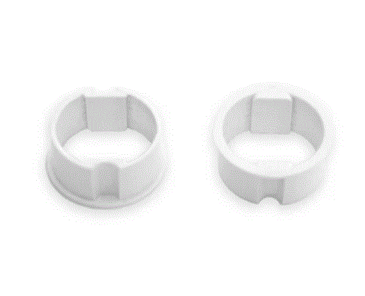 Buje adaptador plastico p/tubo 41 a 45mm ARMAR blanco x par