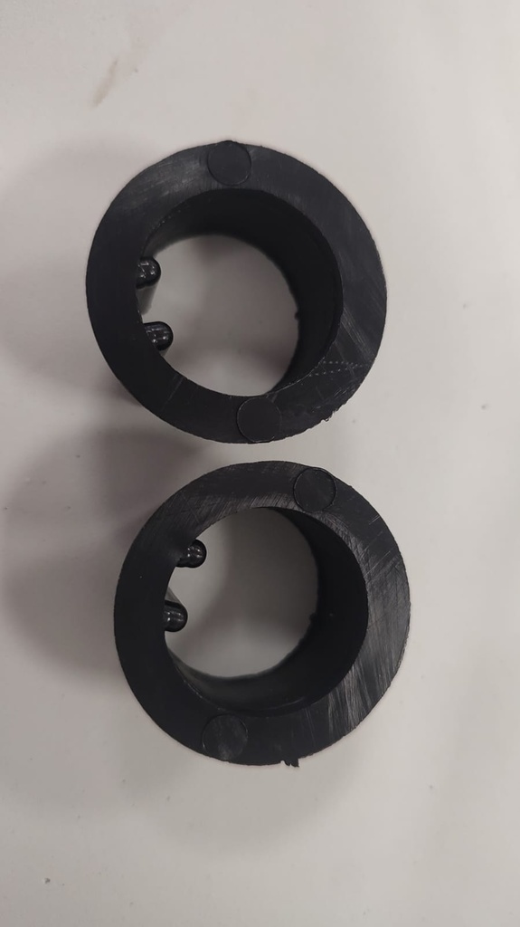 Buje adaptador plastico p/tubo 32 a 41mm ARMAR negro x par