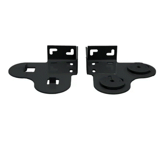 Soporte roller doble p/mec. 32 plus ARMAR (met. s/tapa) negro x par
