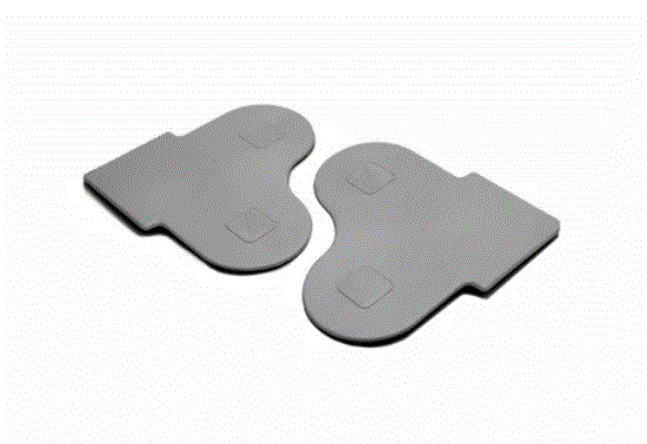 Tapa p/soporte roller doble p/mec. 32-41 plus ARMAR gris x par