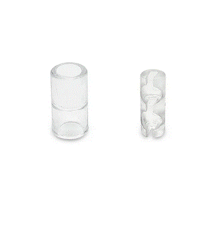 Conector de cadena en dos piezas plastico transparentes ARMAR  X 50unid