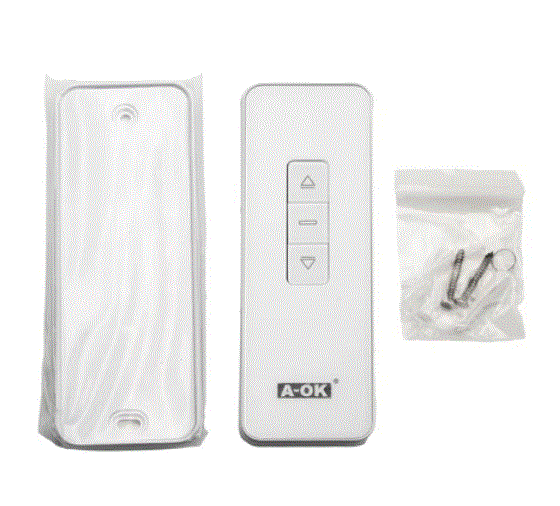 Motor acc control remoto 1 canal A-OK blanco x unid