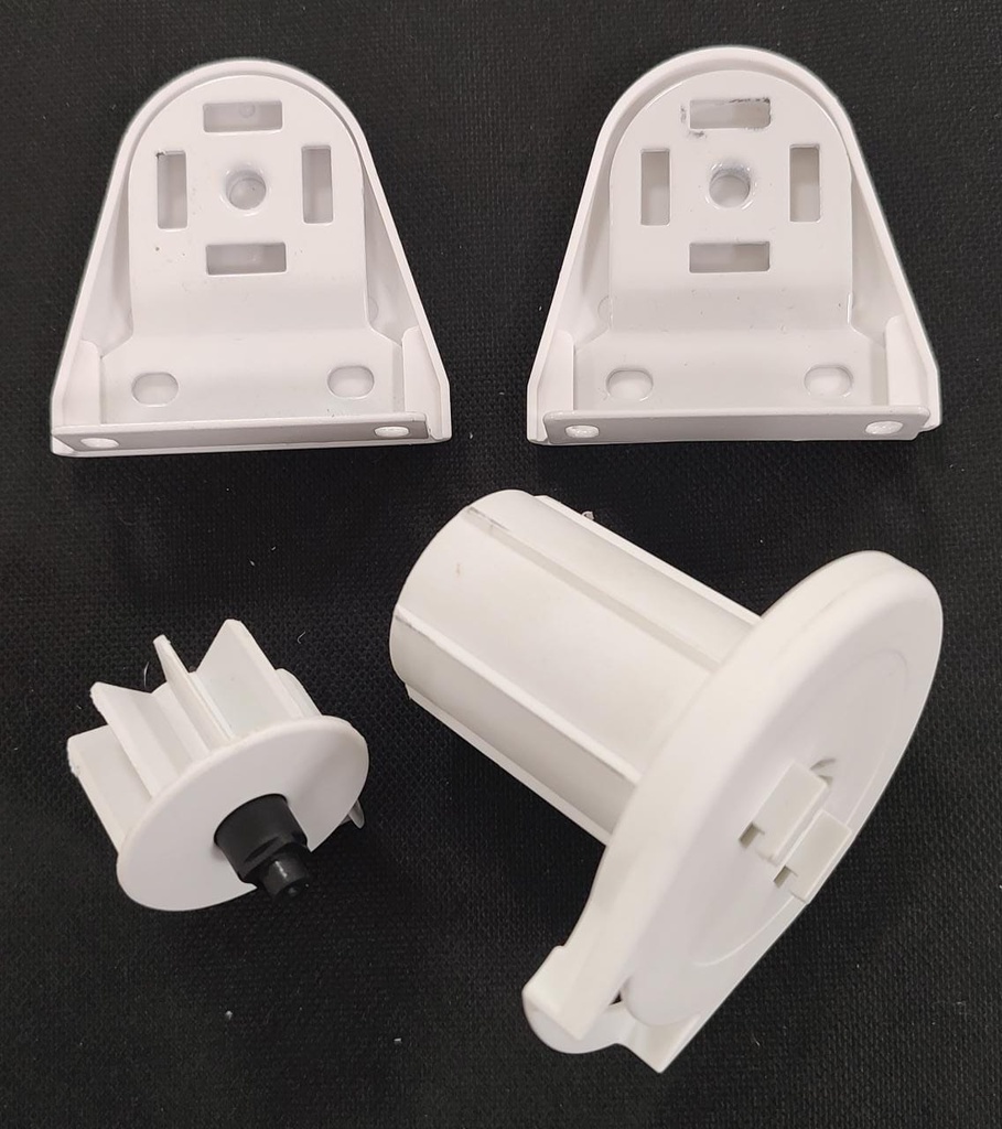 Kit mecanismo roller 38mm SL-20 p/tubo 40mm GENERICO blanco x unid