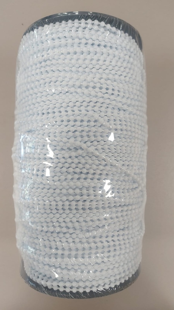 Cadena roller 4.5mm plastica ROLLTECH blanco x 250mts