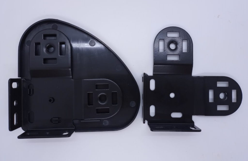 Soporte roller doble SL87mm p/mec. 32/38mm ROLLTECH (met. c/tapa) negro x  par