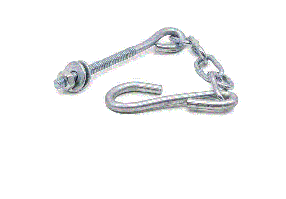 Cadena 5 eslabones c/piton y gancho metalica ARMAR x unid