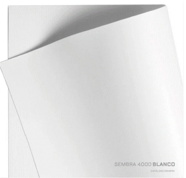 Lona PVC flexible SEMBRA 4000 blanco - ancho 1.60mts x mts lineal
