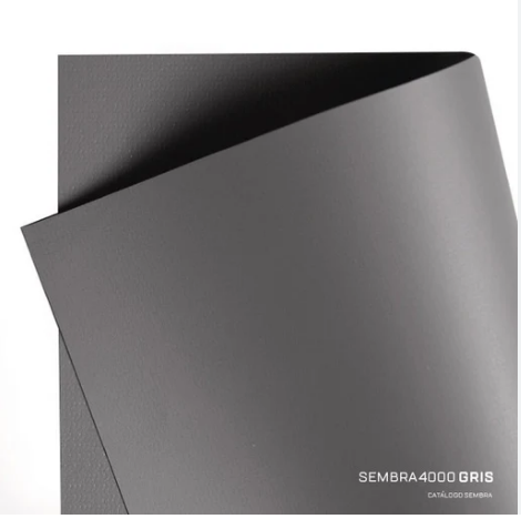Lona PVC flexible SEMBRA 4000 gris - ancho 1.60mts x mts lineal