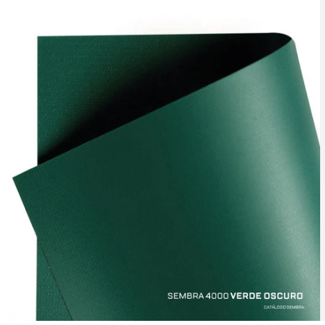 Lona PVC flexible SEMBRA 4000 verde oscuro - ancho 1.60mts x mts lineal
